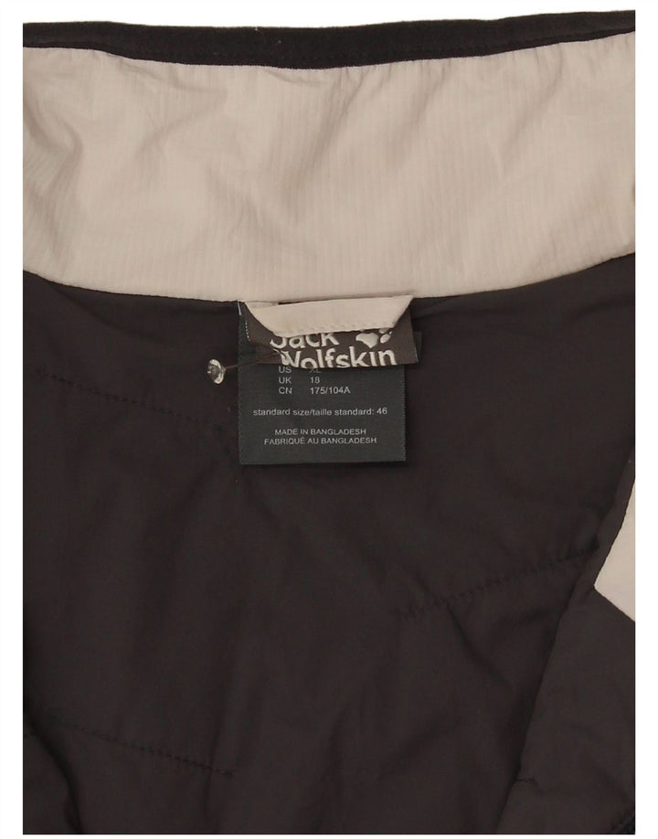 Jack Wolfskin jachetă de vânt pentru femei UK 18 XL, alb, bloc de culoare