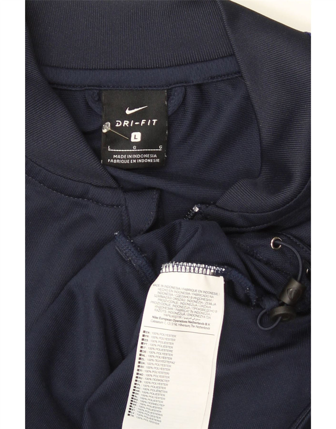 Jachetă de top pentru trening Nike Dri Fit pentru bărbați, mare, albastru, poliester sport