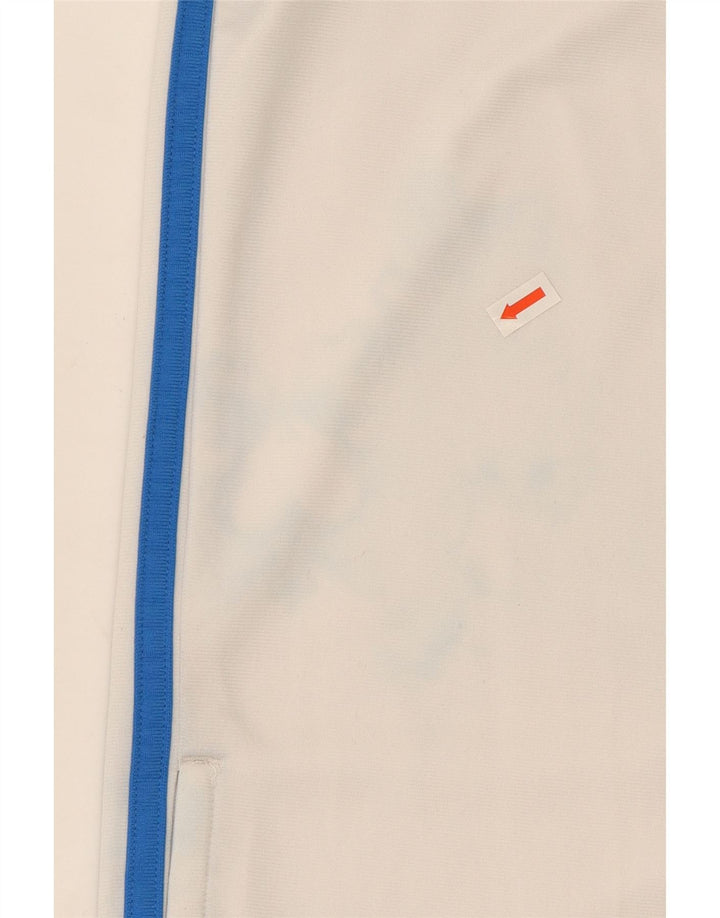 Pantaloni de trening Adidas pentru bărbați, poliester alb, mic