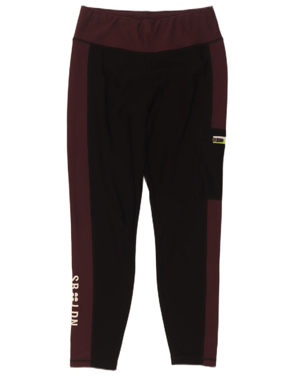 Leggings cu grafic pentru femei Sweaty Betty UK 12 Medium Black Colorblock