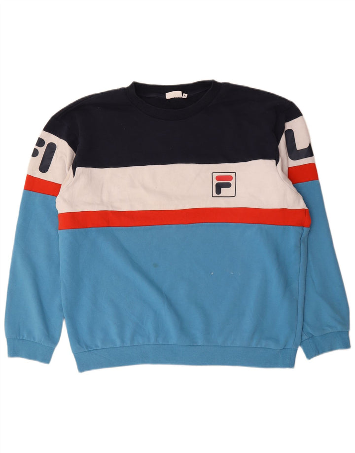 Hanorac grafic pentru bărbați Fila Jumper XL, multicolor, bumbac color bloc