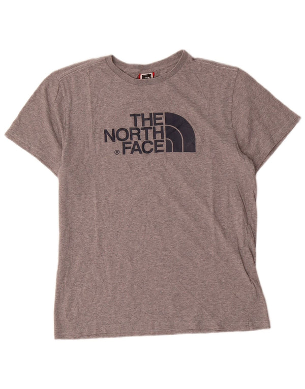 Tricou grafic pentru bărbați The North Face Top Medium Grey Flecked Bumbac