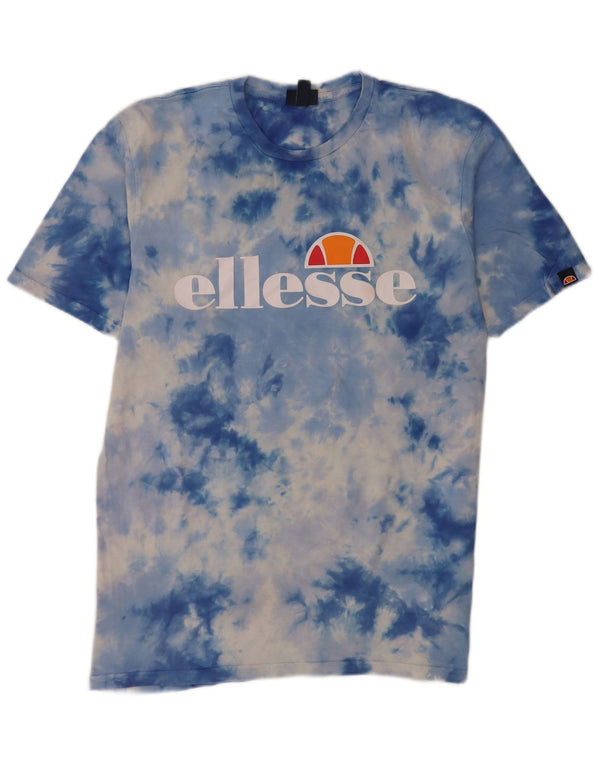 Tricou grafic pentru bărbați Ellesse Top XL Blue Tie Dye Bumbac