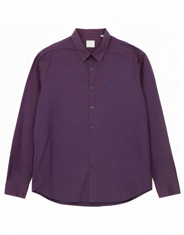 Cămașă Dockers pentru bărbați, XL, bleumarin, bumbac cu dungi