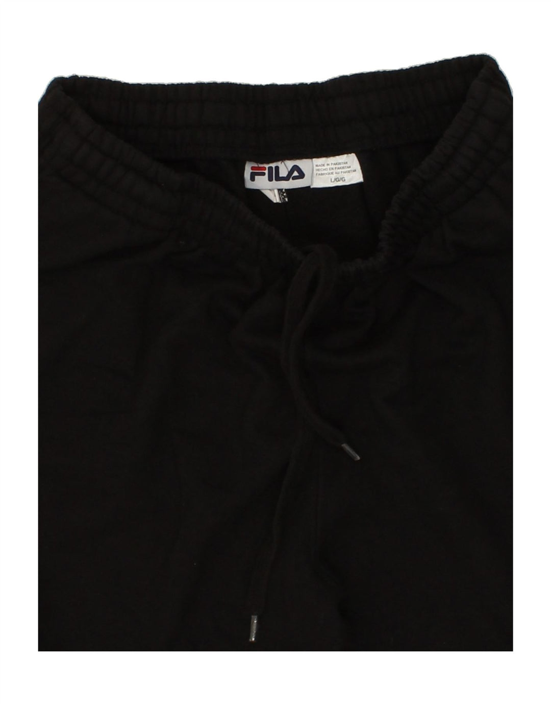 FILA Mens Tracksuit Trousers Large Black Cotton Vintage Fila and Second-Hand Fila from Messina Hembry 