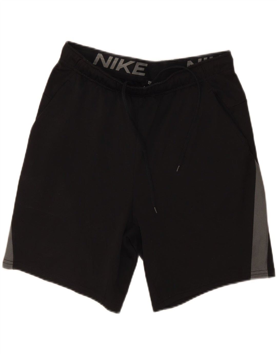 Pantaloni scurți sport standard Nike Dri Fit pentru bărbați, negru mediu, poliester color bloc