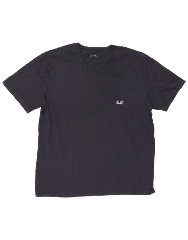 Tricou pentru bărbați Hugo Boss Top XL Bumbac bleumarin