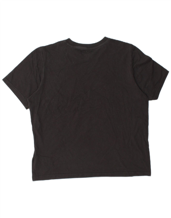 Tricou grafic PUMA pentru bărbați Top mare din bumbac negru