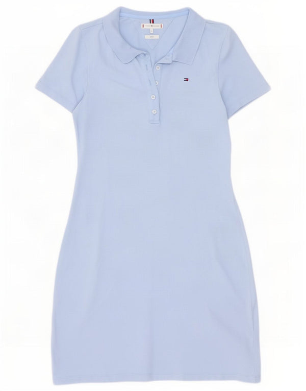 Rochie polo Tommy Hilfiger pentru femei Slim Fit UK 14, mare, albastru, bumbac
