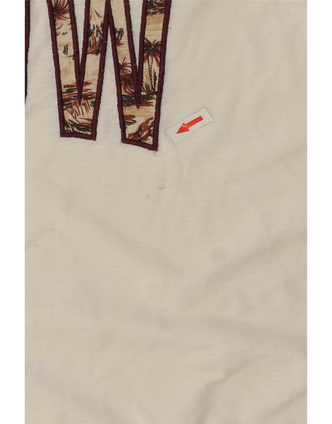 Tricou grafic Benetton pentru bărbați Top Medium White Bumbac