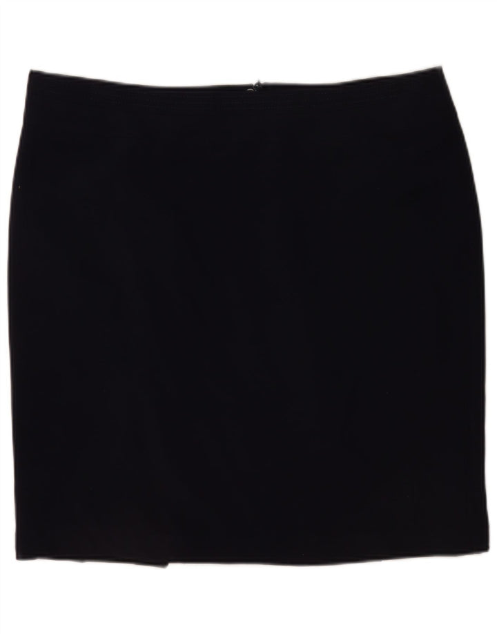 Fusta mini pentru femei Marks & Spencer UK 20 2XL W40 Poliester bleumarin