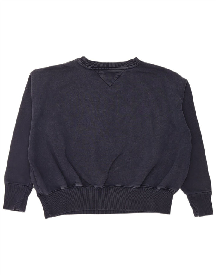 Pulover de hanorac grafic Tommy Hilfiger pentru femei UK 14 Medium Bleumarin