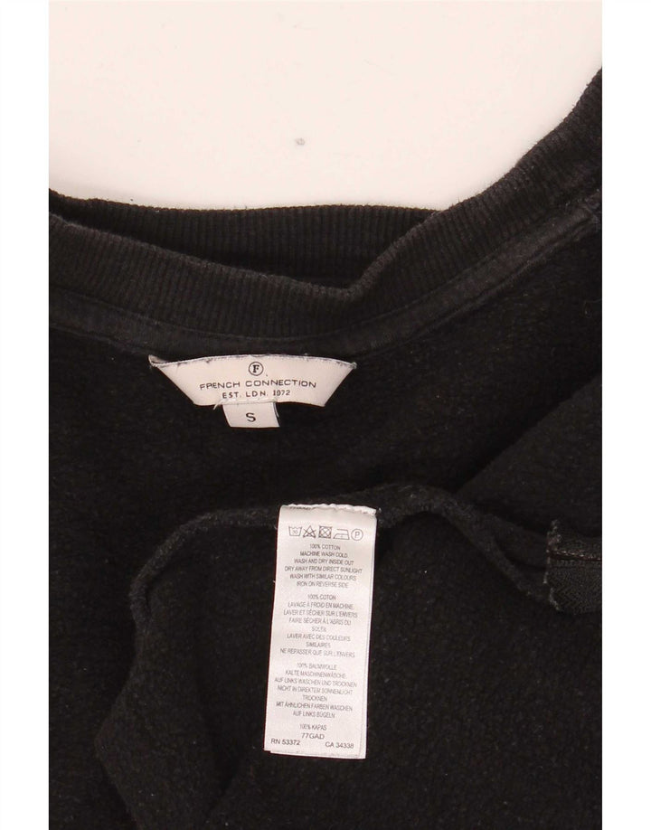 French Connection Pulover cu grafic pentru femei UK 10 Small Black