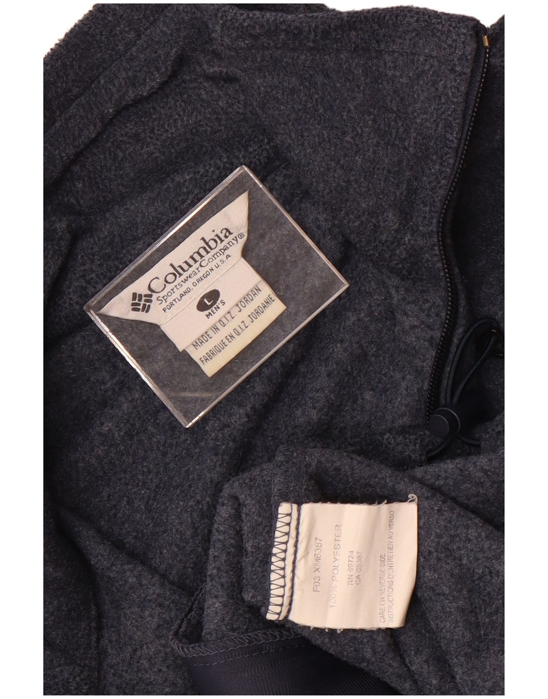 Jachetă fleece pentru bărbați Columbia UK 40 mare, albastru, poliester