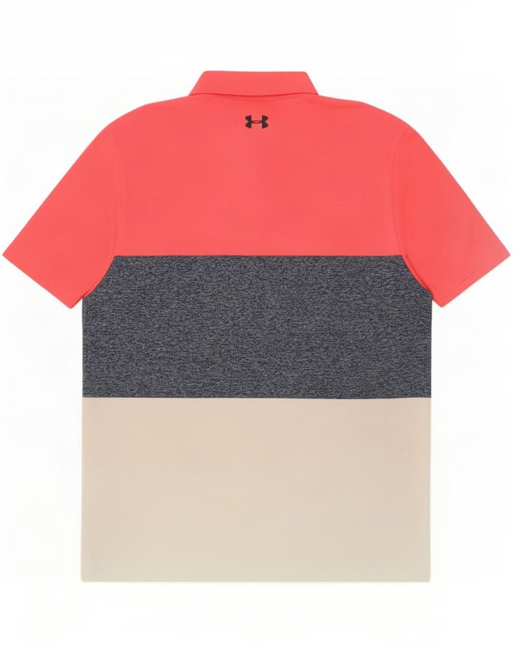 Tricou polo Under Armour pentru bărbați, poliester multicolor, mediu