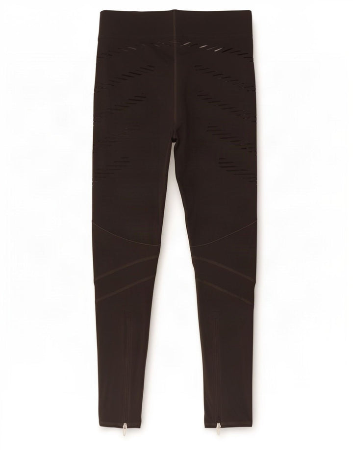 Leggings Climalite Adidas pentru femei UK 8/10 Poliamidă cu dungi mici, gri