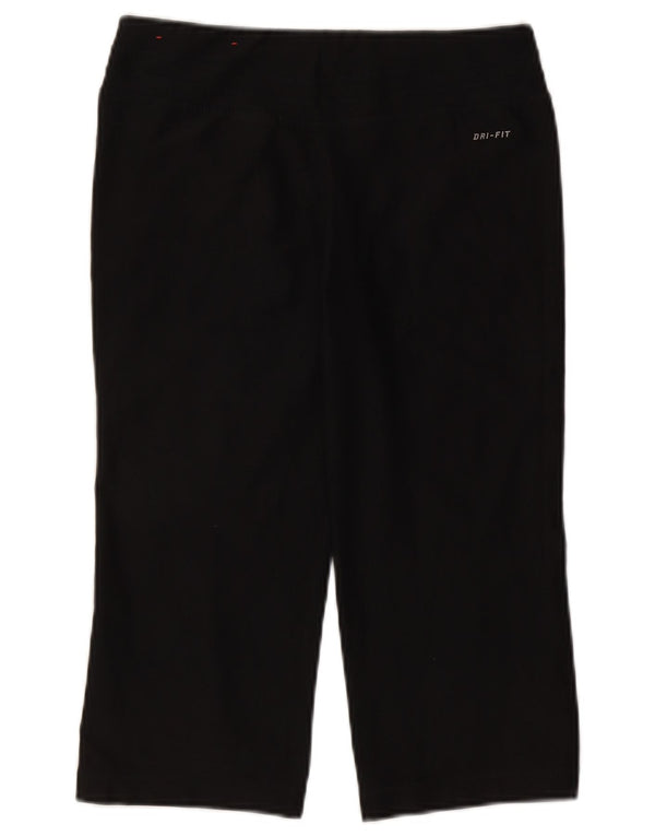 Leggings capri Nike Dri Fit pentru femei UK 8/10 Poliester negru mic