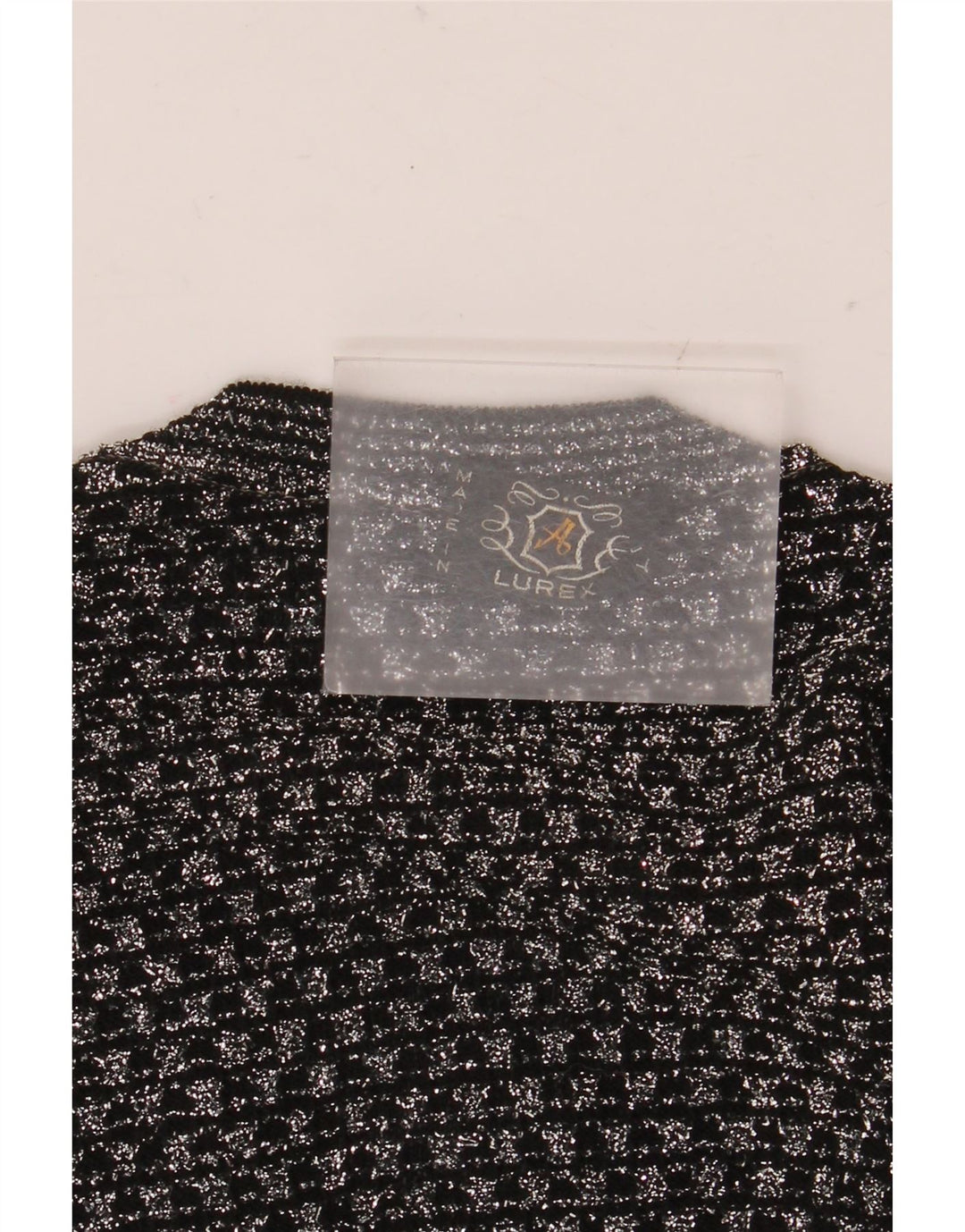 Vintage Womens Vest Tank Top UK 14 Medium Black Geometric