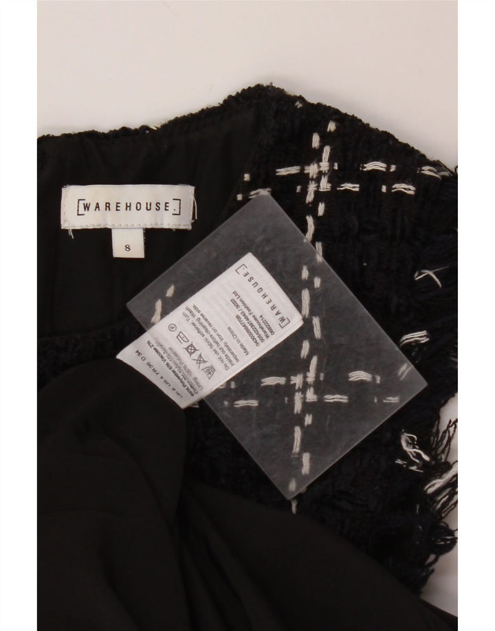 WAREHOUSE Rochie fără mâneci pentru femei UK 8 Mic, bleumarin, cu carouri