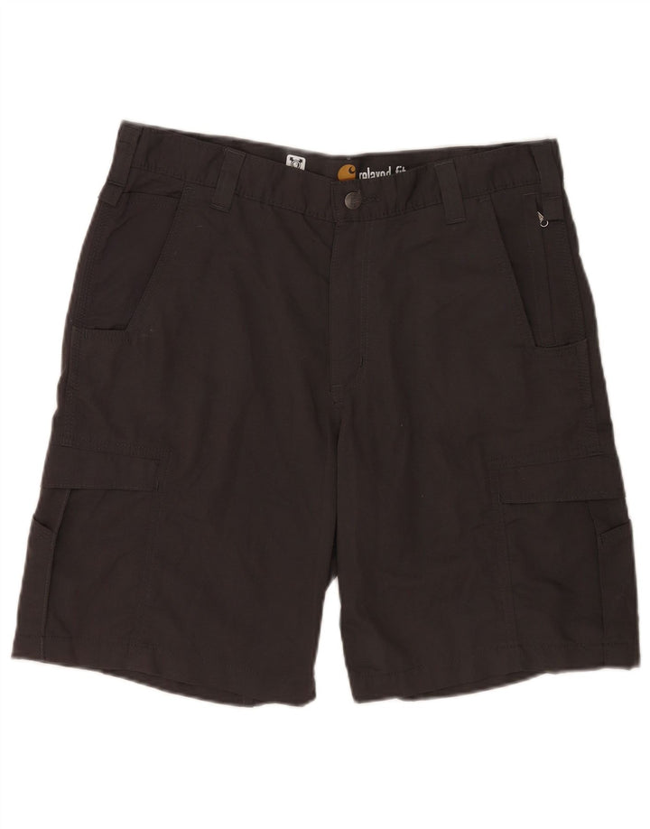 Pantaloni scurti Carhartt pentru bărbați, cu tăiere relaxată, W36, bumbac gri mare