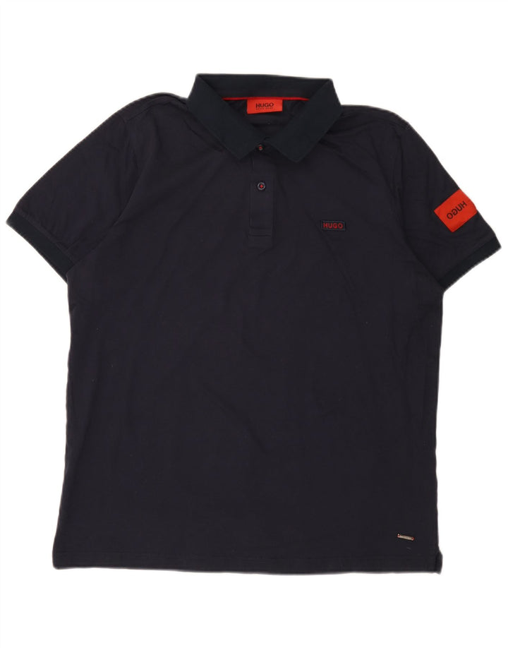 Tricou polo pentru bărbați Hugo Boss XL bleumarin
