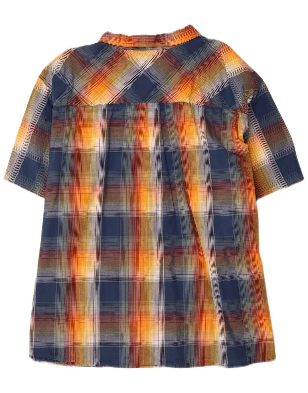Cămașă cu mânecă scurtă pentru bărbați Weird Fish 5XL, bumbac cu carouri multicolore