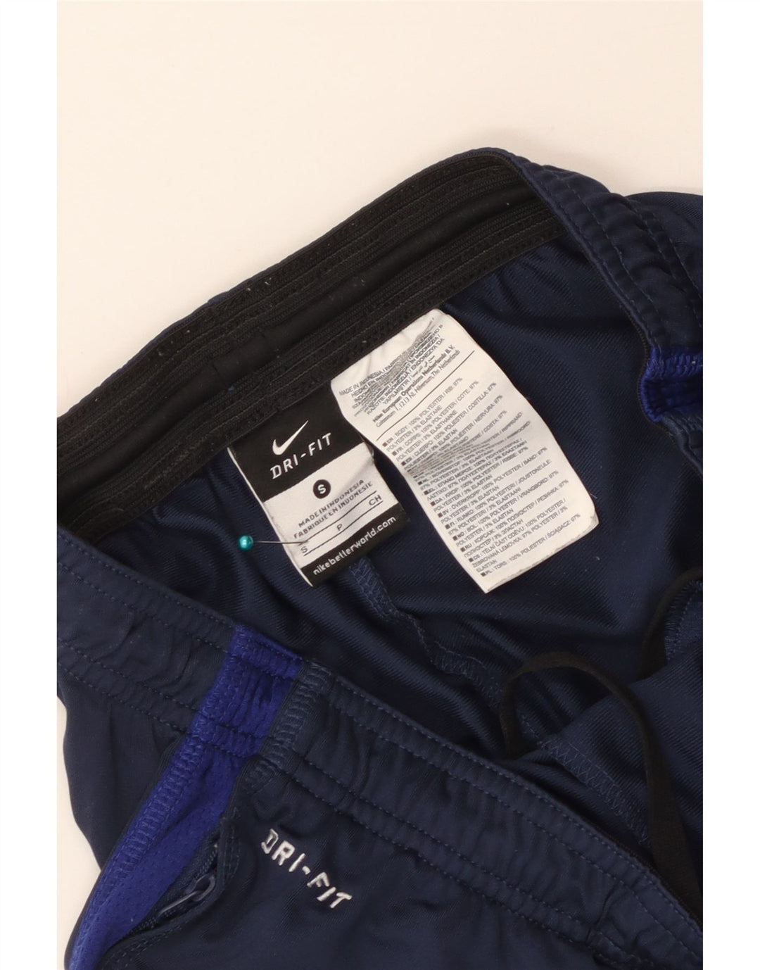 Pantaloni de trening Nike Anglia pentru bărbați, mici, bleumarin, poliester color bloc