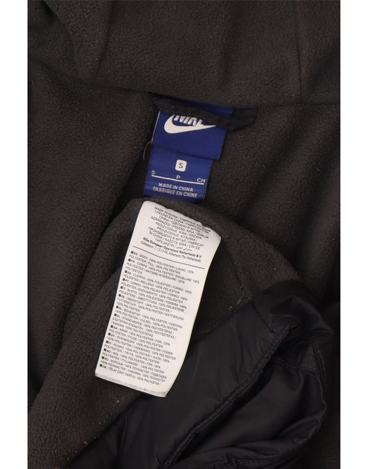 Jachetă de vânt cu glugă pentru bărbați Nike UK 36 Poliester negru mic