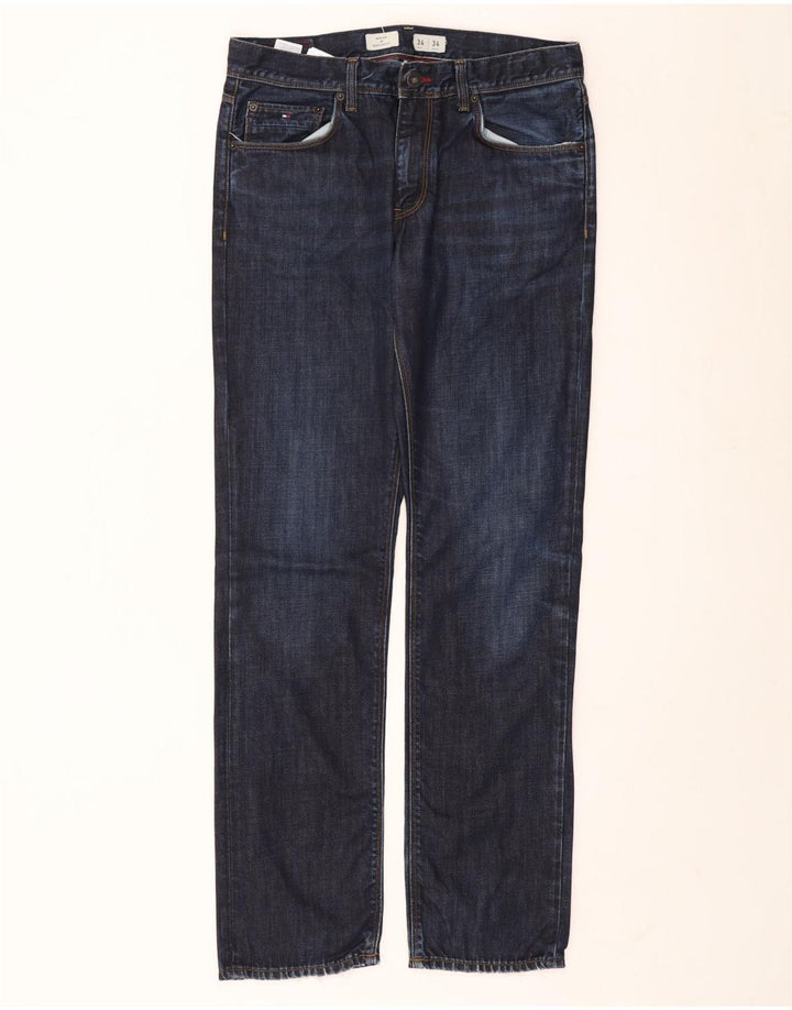 Blugi drepți Tommy Hilfiger pentru bărbați Mercer, cu ajustare normală, L34 L34, bleumarin