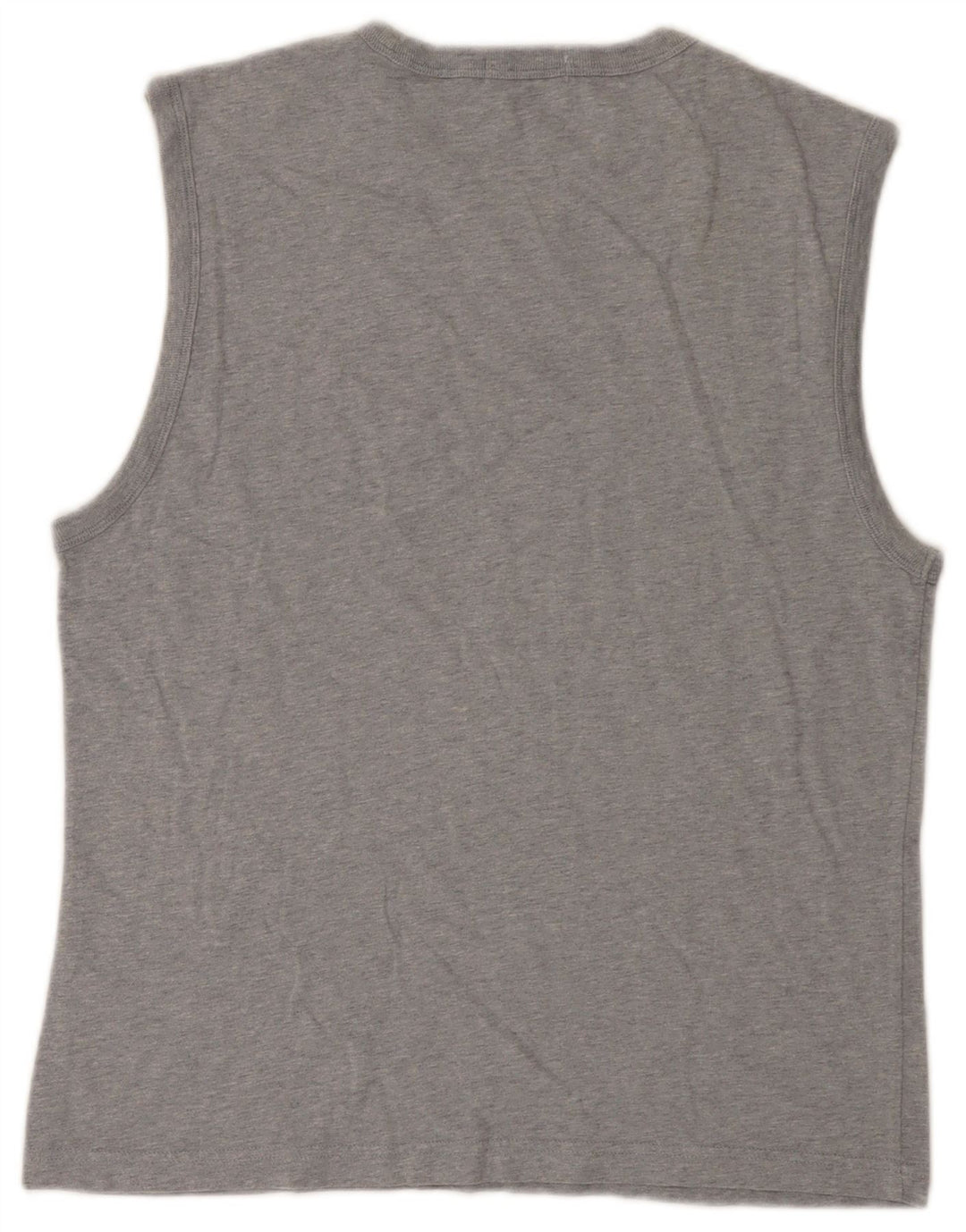 Gas Womens Graphic Vest Top UK 14 Large Gri Bumbac