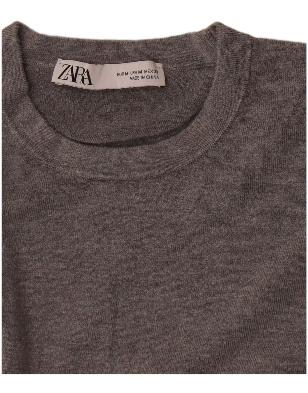 Pulover pentru damă Zara, cu gâtul turn, UK 12, gri mediu