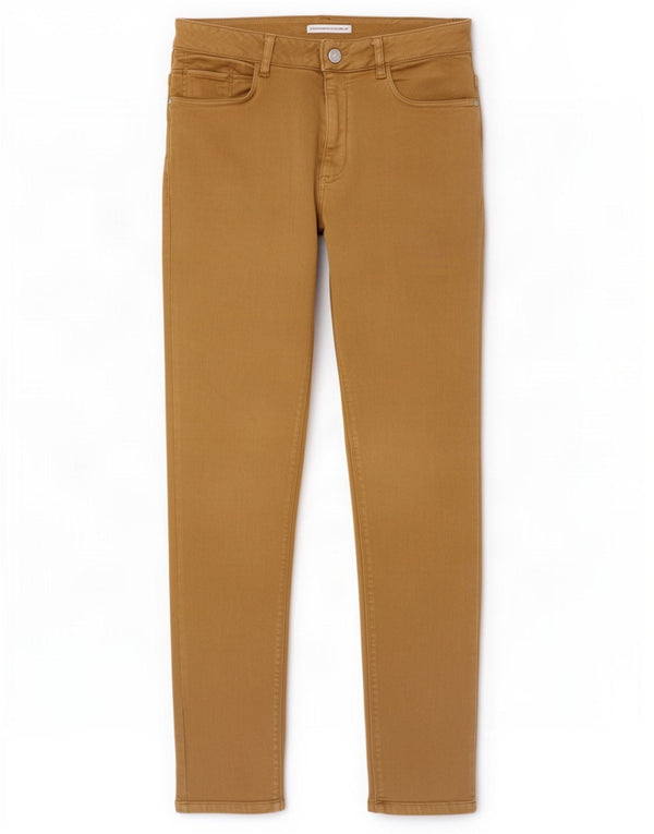 Blugi skinny de damă Zara EU 44 XL W34 L29 maro bumbac