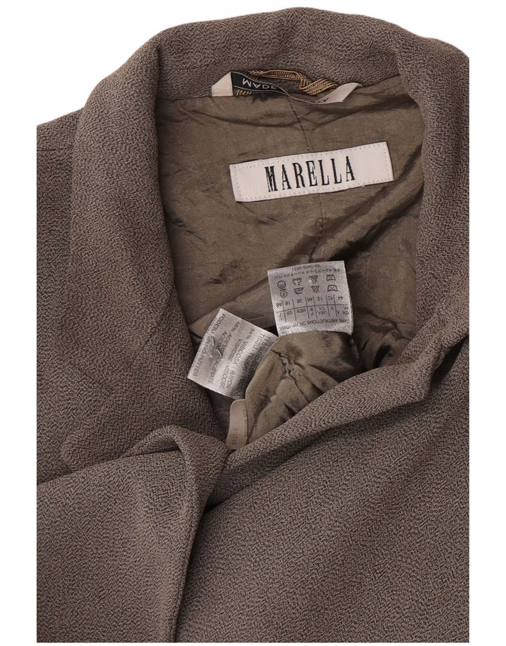 Jachetă Blazer pentru femei Marella cu 2 nasturi UK 16 mare, gri, viscoză