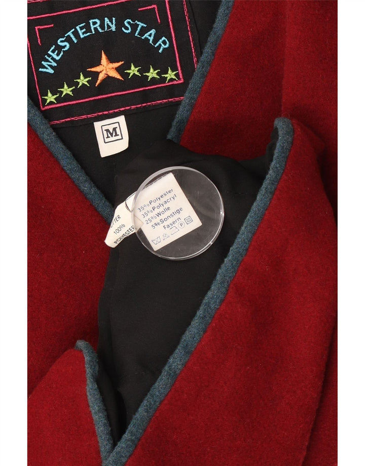 Gilet Vintage pentru bărbați Medium Burgundy Poliester