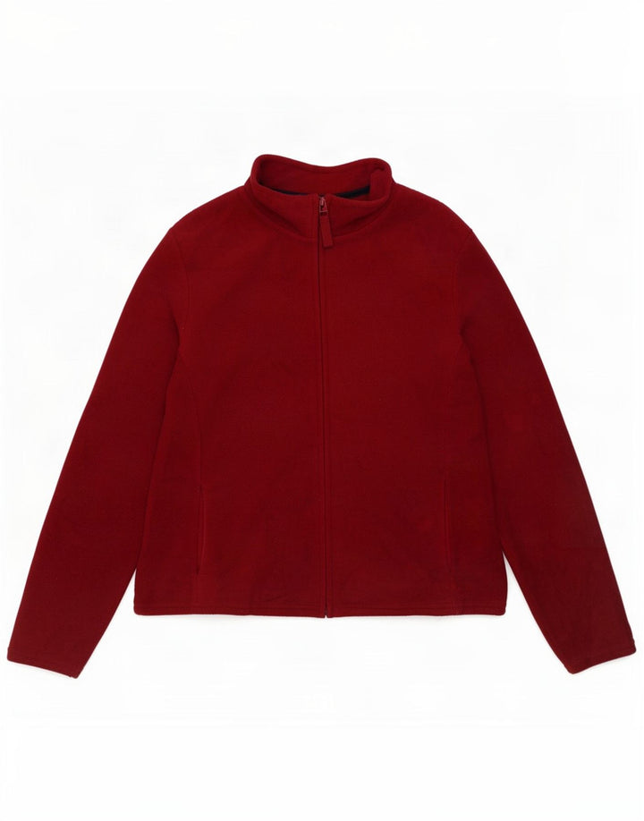 Jachetă fleece pentru femei Marks & Spencer UK 14 Medium Burgundy Poliester
