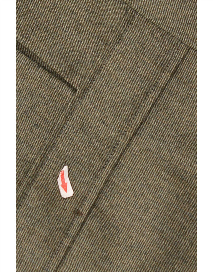 Jachetă vintage pentru bărbați cu 3 nasturi, UK 38 Medium Khaki Colorblock