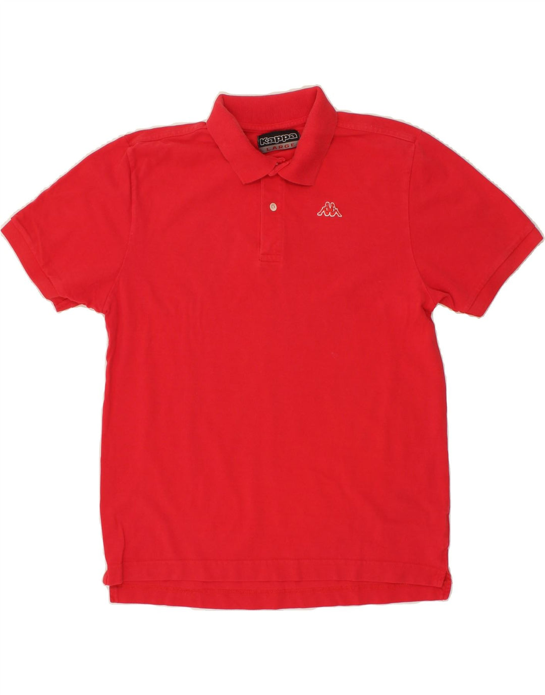 KAPPA Mens Polo Shirt Large Red Cotton Vintage Kappa and Second-Hand Kappa from Messina Hembry 