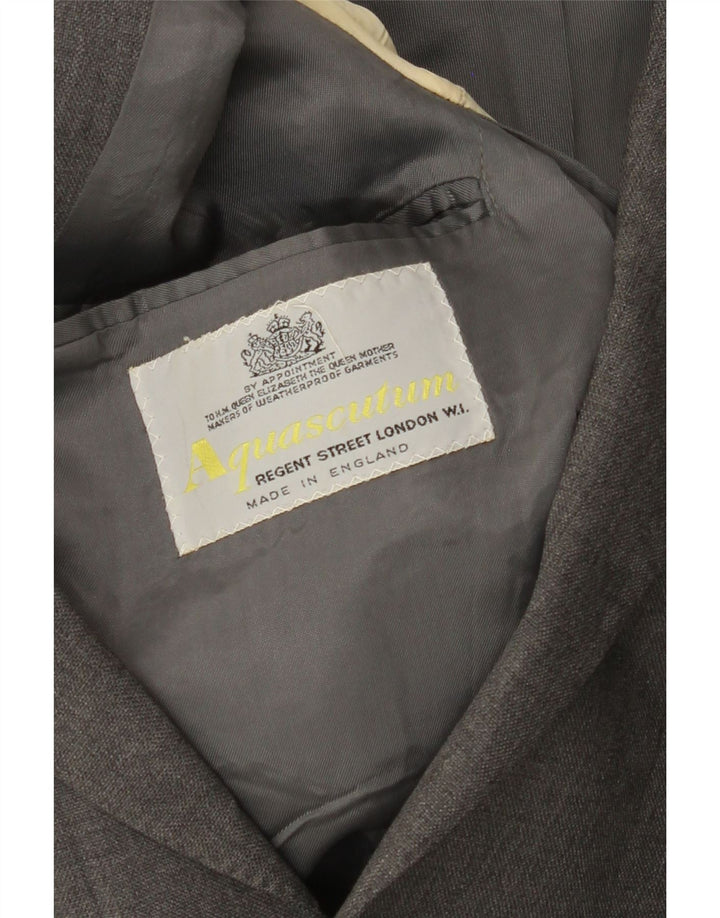 Jachetă pentru bărbați Aquascutum cu 2 nasturi, UK 36, gri mic