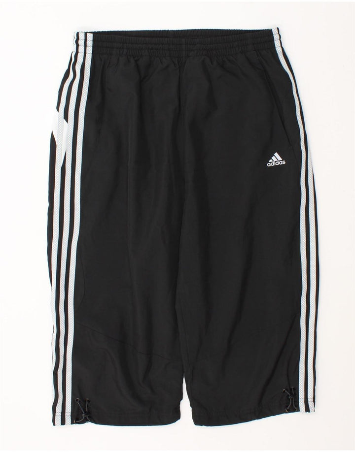 Pantaloni scurți sport Adidas Climalite Bermuda pentru bărbați, poliester mediu negru