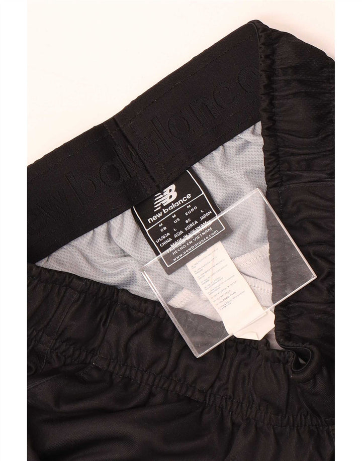 Pantaloni de trening New Balance pentru bărbați, poliester mediu negru
