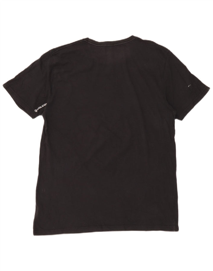 Tricou grafic pentru bărbați Volcom Top mare din bumbac negru