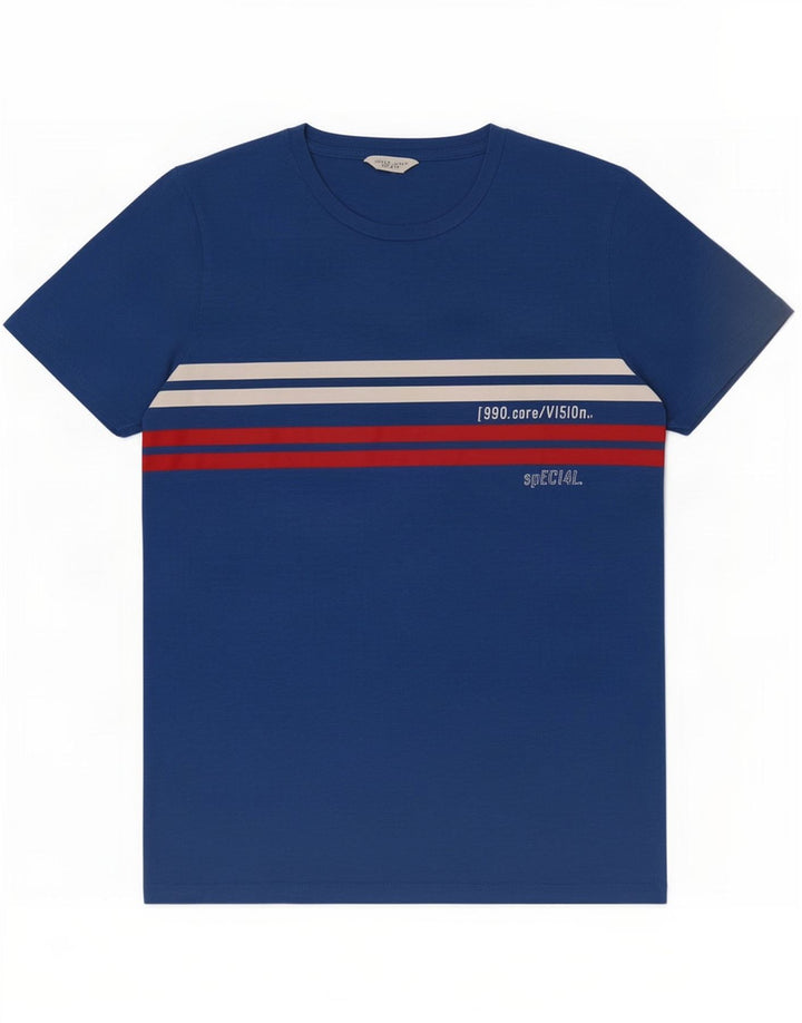 Jack & Jones Tricou pentru bărbați Top Bumbac albastru mediu
