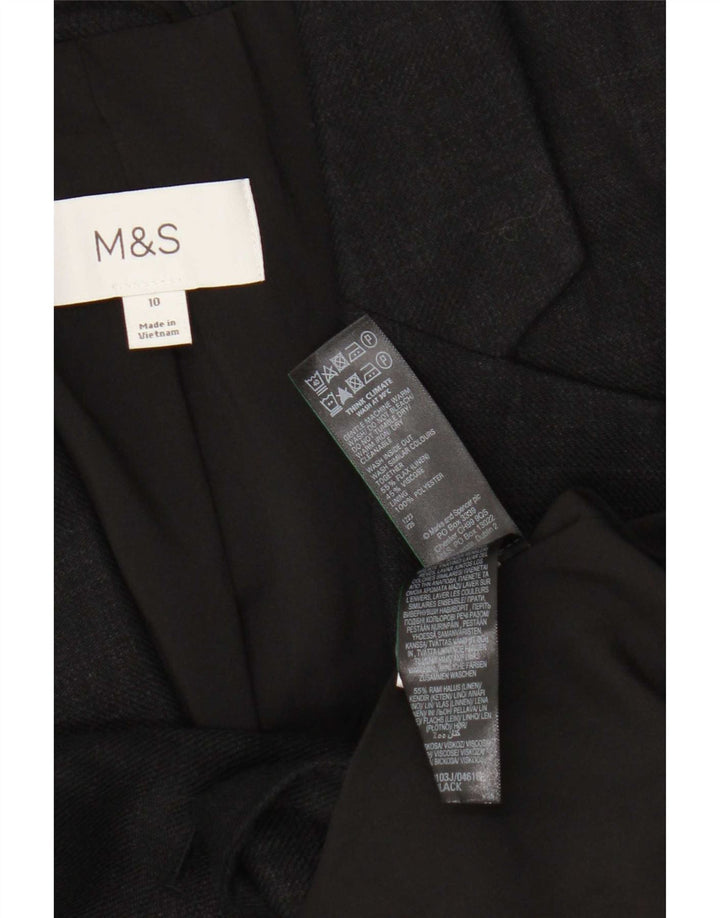 Marks & Spencer jachetă pentru femei cu 1 nasture, UK 10, in negru mic