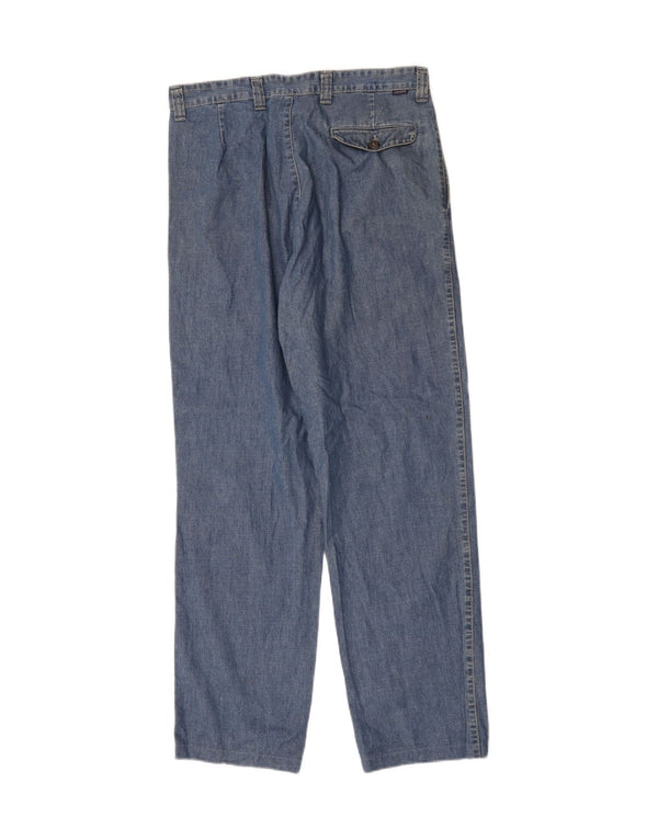Blugi drepți de damă Vintage W33 L34 Albastru