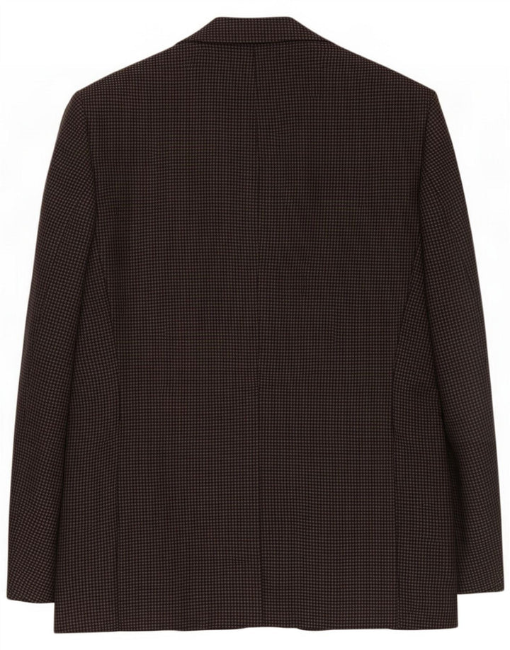 Sf. Jachetă Bernard pentru bărbați cu 3 nasturi, UK 40 Large, Gri Houndstooth