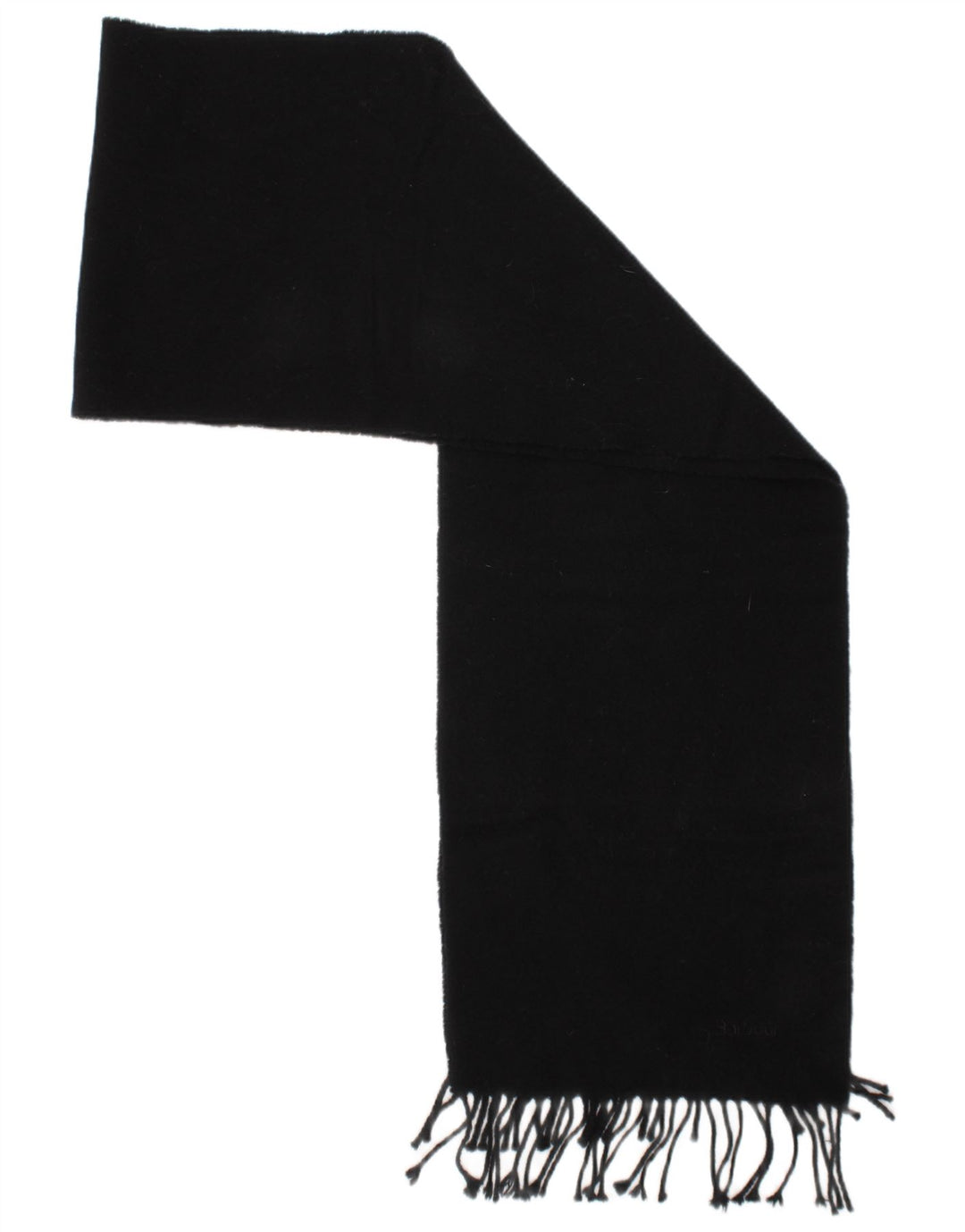 Eșarfă dreptunghiulară pentru femei Barbour, lână de miel neagră, mărime, clasică