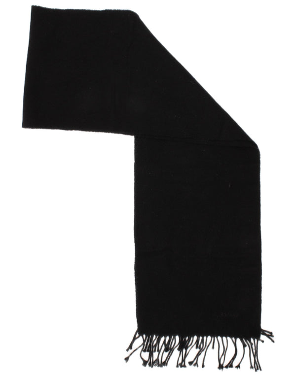 Eșarfă dreptunghiulară pentru femei Barbour, lână de miel neagră, mărime, clasică
