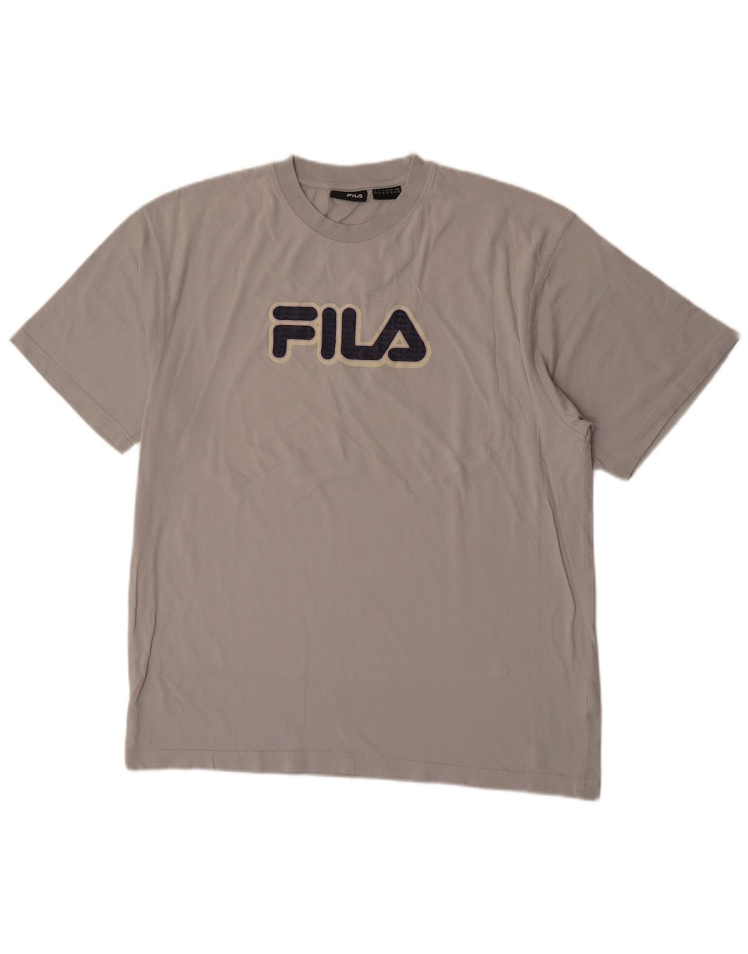 Tricou grafic pentru bărbați FILA Top XL bumbac gri