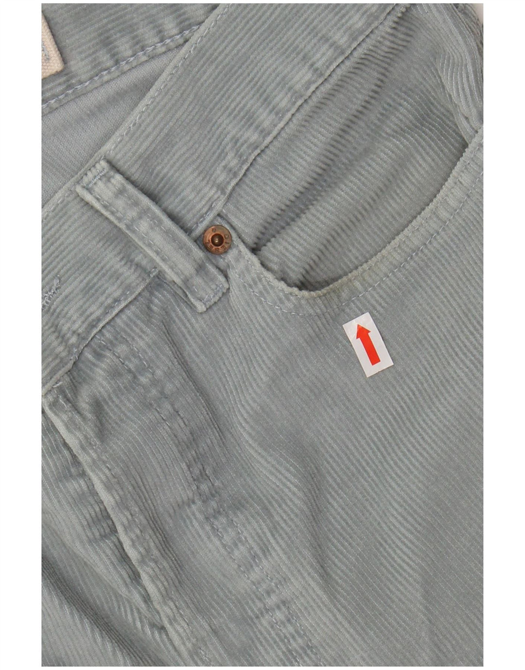 DIESEL Pantaloni drepti din velur pentru bărbați L30 L31 Bumbac albastru