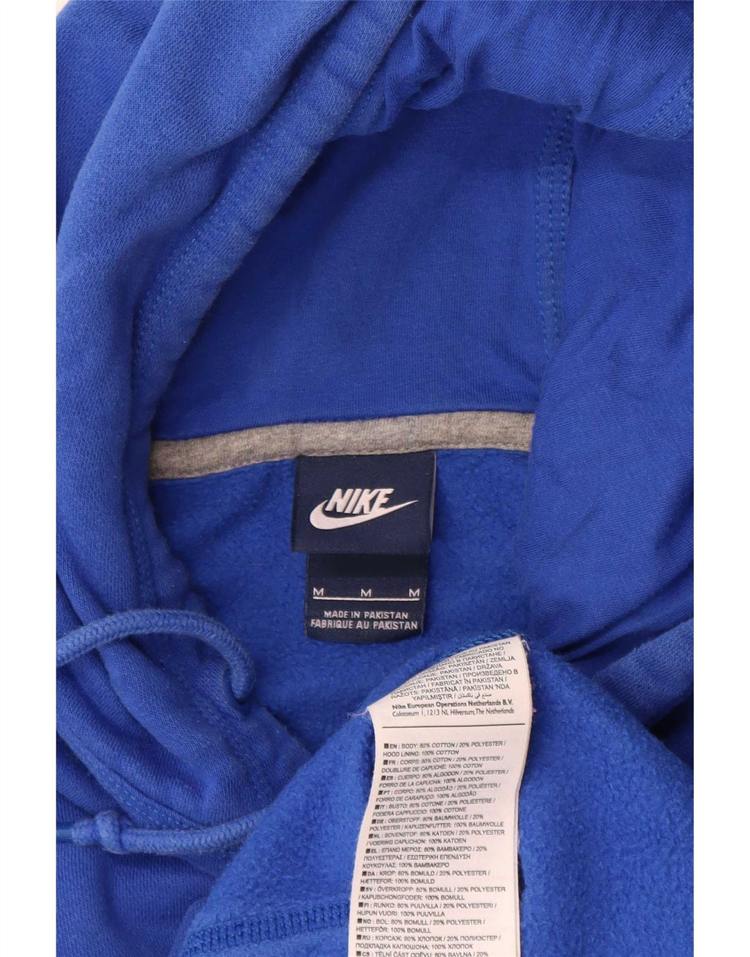 Pulover Nike pentru bărbați, bumbac albastru mediu